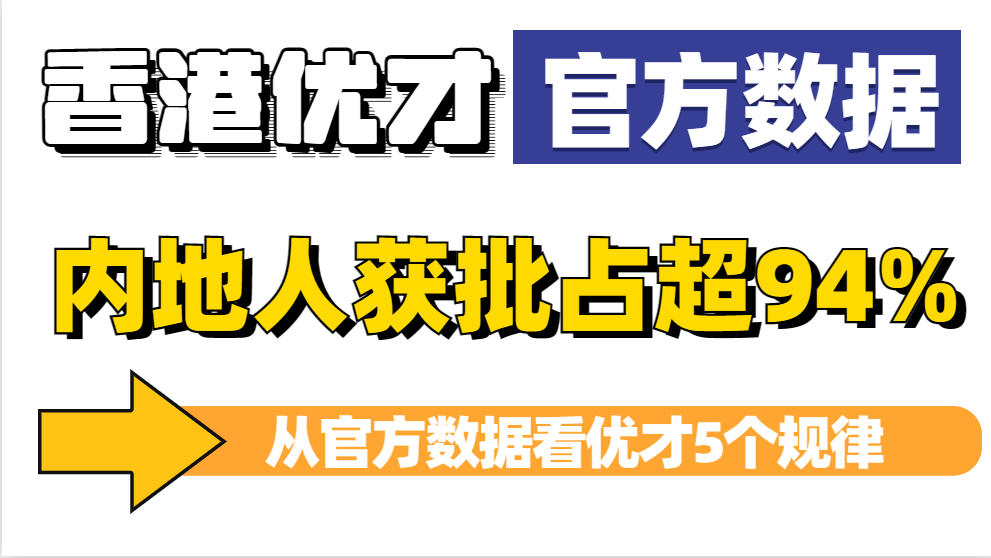 近95%是内地人才，香港优才计划最新获批数据透露了5个关键信息